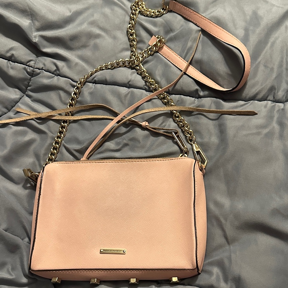 Pink Leather Crossbody Bag by Rebecca Minkoff